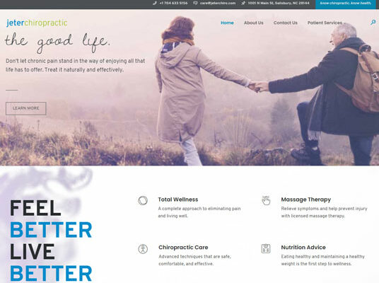 Jeter Chiropractic Clinic — Website Design